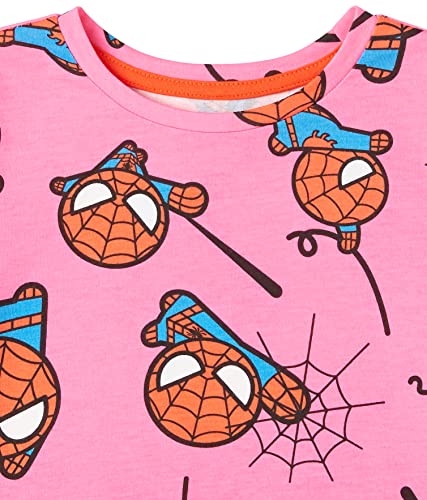 Amazon Essentials Disney | Marvel | Star Wars Girls and Toddlers' Long-Sleeve T-Shirts (Previously Spotted Zebra), Pack of 42