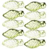 [NUOBESTY] 100個 リーフチャーム ラッキー クラフトチャーム ブレスレット用 ジュエリーメイキング用 ネックレス用の 数珠 ビーズ 旅行 アクリル