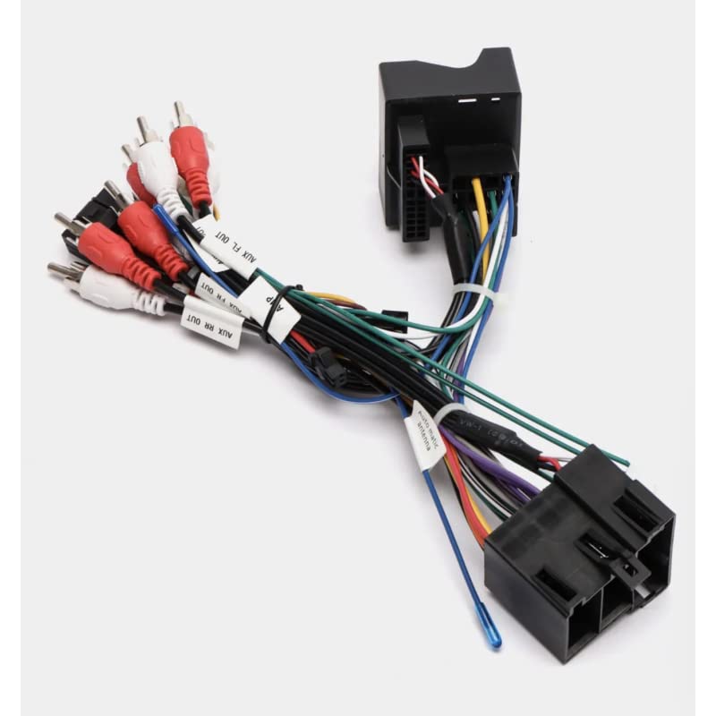 Sound way Fascio Cavo Adattatore CAN BUS comandi a volante compatibile con Audi A3 2004-2008 / A6 2004-2006 / TT 2004-2014 / A4 2002-2008 / B6 B7 S4 B7 B6 RS4 B7 / Seat Exeo Autoradio Android 16 pin