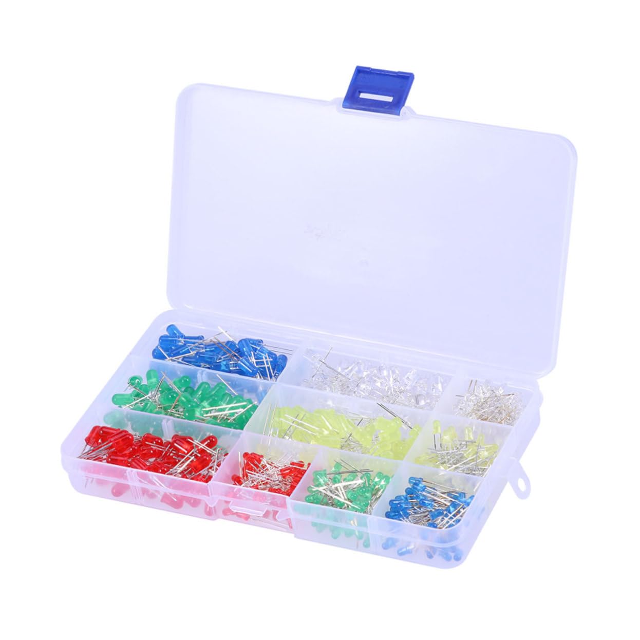 GRIRIW Led Diode Lights Assorted Pack 500pcs Kit Diffused Resistors for Electrical Projects