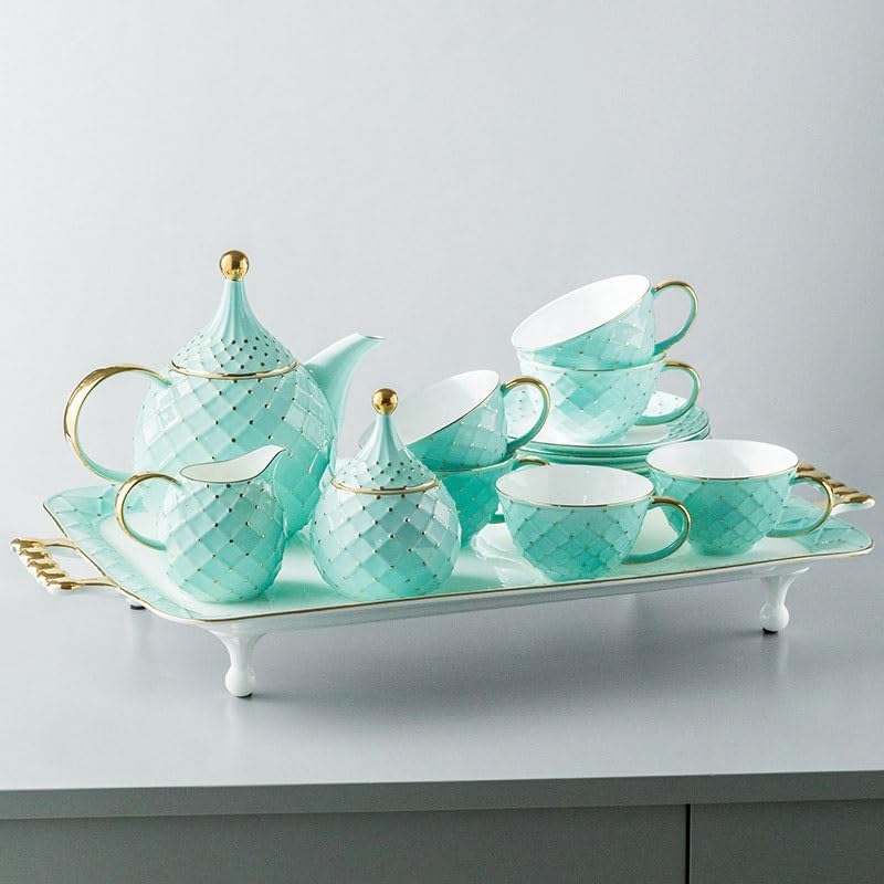 Ceramic Coffee Tea Set British Afternoon Bone China Cup with Tray
