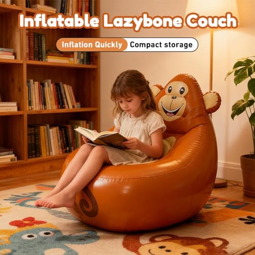 Sofá inflable plegable infantil sillón de camping patio playa viajes e interior 6