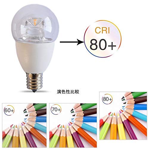 Amazon | ledミニランプ クリプトン型 e17 60W相当 クリアカバーled 