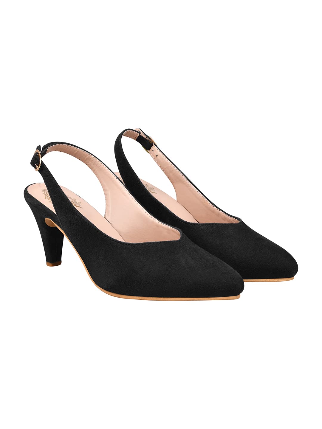 Shoetopia Women & Girls Elegant Suede Pointy Toe Pumps/Belly-251/Black/UK4 (B0BPC7CPXL) Amazon Price History, Amazon Price Tracker