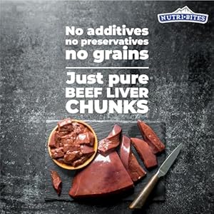   Nutri-Bites-Beef-Liver-Treats-for-Dogs-Cats-2-Pack-35-oz-Total-High-Protein-Freeze-Dried-Beef-Liver-Snacks-Single-Ingredient-No-Additives-Perfect-for-Training-Sensitive-Diets