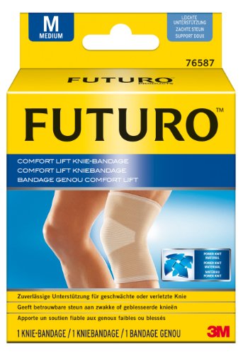 FUTURO FUT76587 Comfort Knie-Bandage, beidseitig tragbar, Größe M, 36,8  43,2 cm