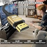 jojobnj 4K HDMI Cable 10m, High Speed HDMI 2.0 Cord 4K@60Hz 18Gbps, Ultra HD,Ethernet Audio Return,Video,1080p,3D,Arc, HDR Compatible with Xbox,PS5/PS4,HDTV,Laptop ect(Gold) - Image 4