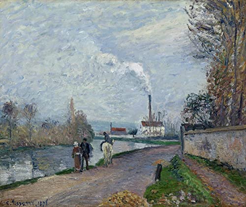 Tableaux l'Oise près de Pontoise Pissarro graffiti pour transformer un mur blanc monotone