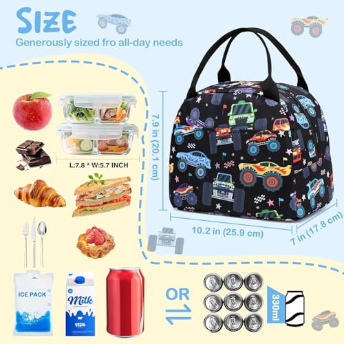 Image of CAMTOP kids lunch bag Cute Insulated lunch box for Boys & Girls Leakproof loncheras for school