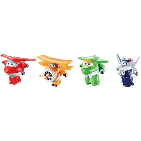 Super Wings 4 Pack Jett, Paul, Mira, and Grand Albert