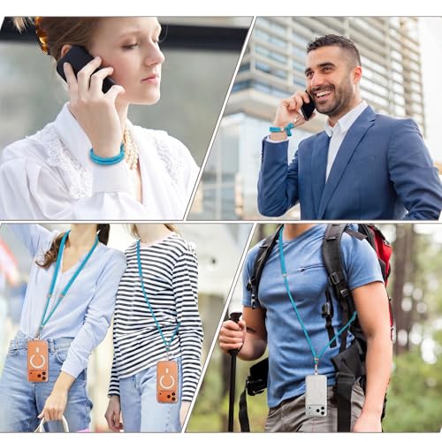 Image of VVAAGG Cell Phone Lanyard for iPhone Crossbody Phone Strap | Adjustable Neck Wrist Strap Anti Theft Long Lanyard Travel Essential for Women Most iPhone and Android Smartphones