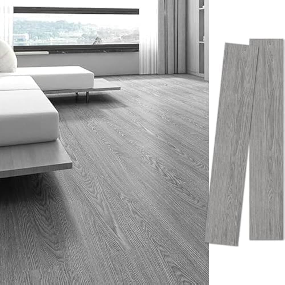 Amazon.co.jp: フロアタイル フローリング マット 置くだけ 木目