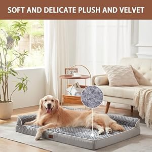   Dog-Beds-for-Large-Size-Dogs-Orthopedic-Sofa-Mat-Pillow-with-Removable-Waterproof-CoverEgg-Foam-Crate-Pet-Bed-with-Nonskid-Bottom-360-L-x-270-W-x-65-Th