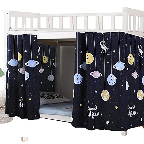 Navhao 2 Panels,Bottom Bunk Bed Curtains Cloth Bed Canopy Students Curtain Shading Nets for Single Bed