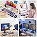 FD Wireless Keyboard and Mouse Combo | Cute Colorful Keyboard and Mouse with 2.4GHz Cordless Retro Typewriter Keyboard | Auto-Sleep | USB Receiver for Windows PC/Laptop - Black Purple Gradient