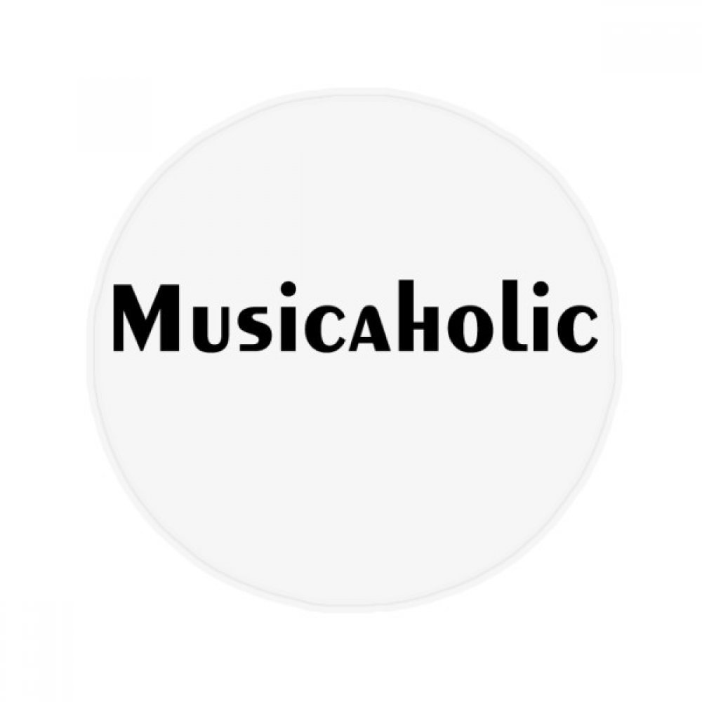 Tapis rond antidérapant Musicaholic de 60 cm pour habiller le sol de votre salon moderne