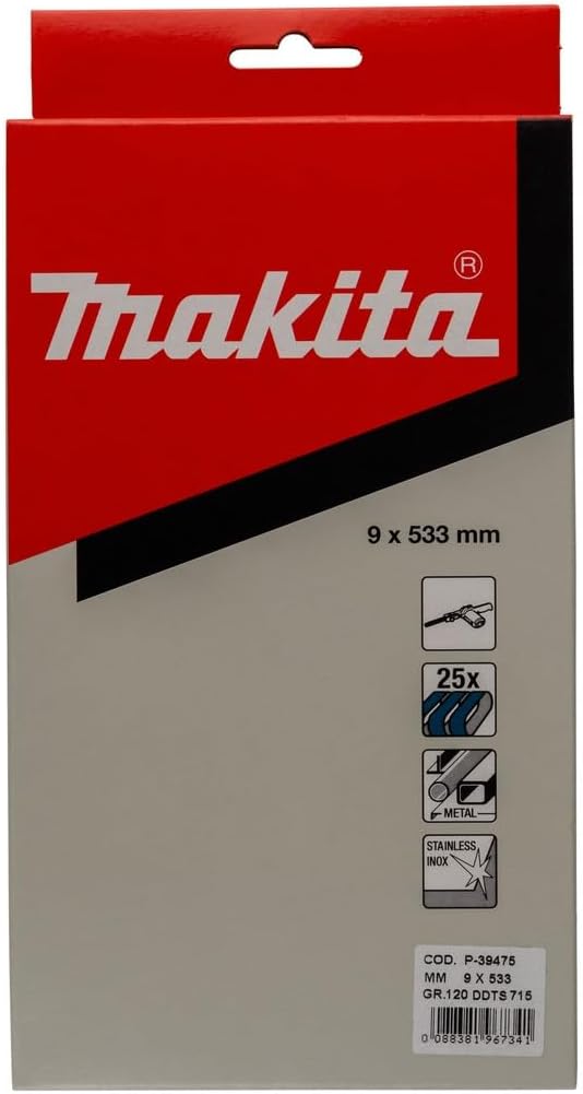 Makita sanding belt, 9 mm, K120, 25 pieces, P-39475