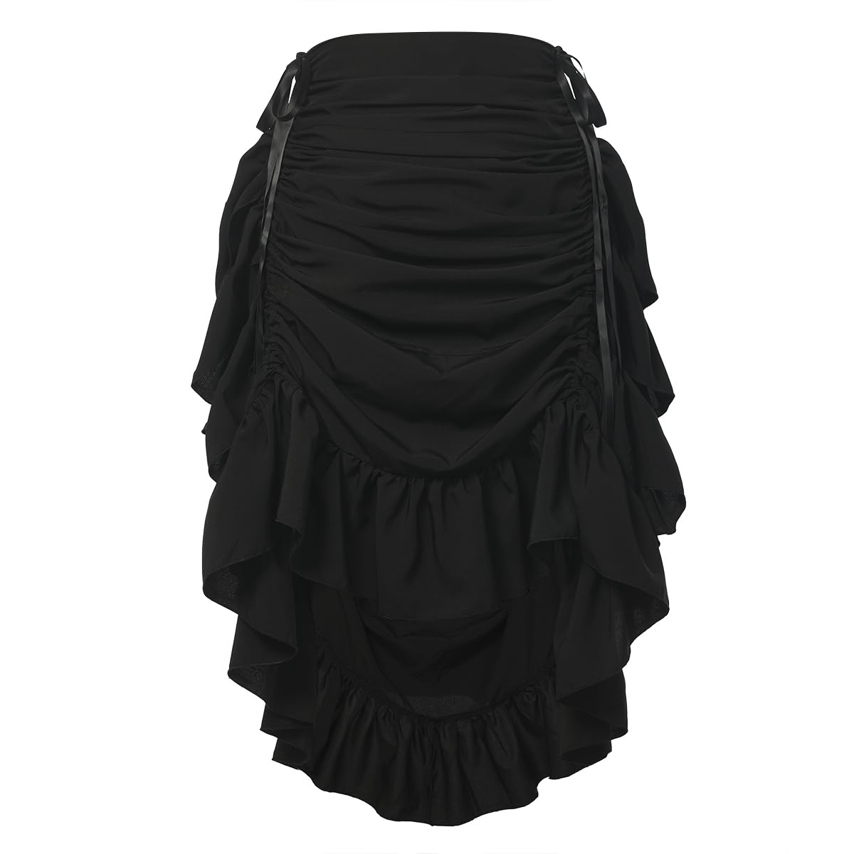 GRACEART Women's Victorian Steampunk Skirt Pirate Costume Burlesque: Large Polyester (Black)