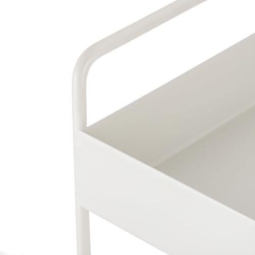 Miniatura 5 de Elsjoy Estante organizador de 3 niveles para el cuidado de la piel, bandeja de tocador de metal para cosméticos y maquillaje, estante de