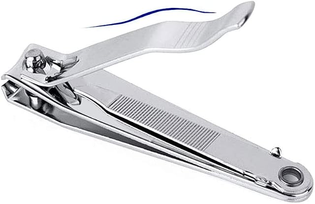 ZAMAHA Uk Nail Clipper, Made with Heavy Duty Stainless Steel, Suitable for Thick Fingernail Toenail Men Women (Silver 1 Pack)