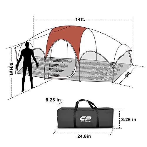image for CAMPROS CP Tent-8-Person-Camping-Tents, 8 Person Waterproof Windproof 