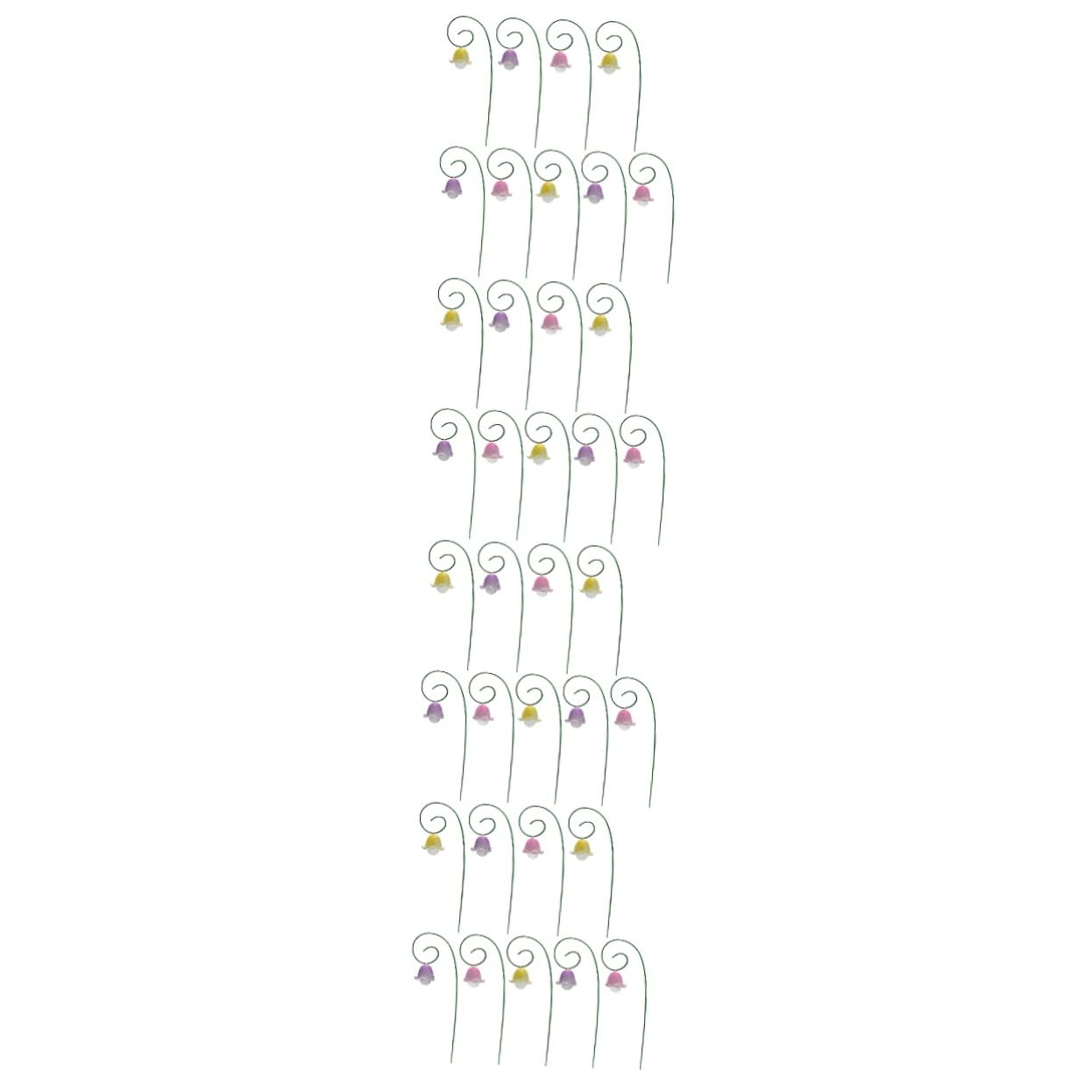 POPETPOP 36stücke Teiliges Blumenstecker Für Garten-Dekoration Dekorative Blumenstangen Aus Resin Für Blumenbeete Töpfe Und Parks Für Feste Und Feierlichkeiten