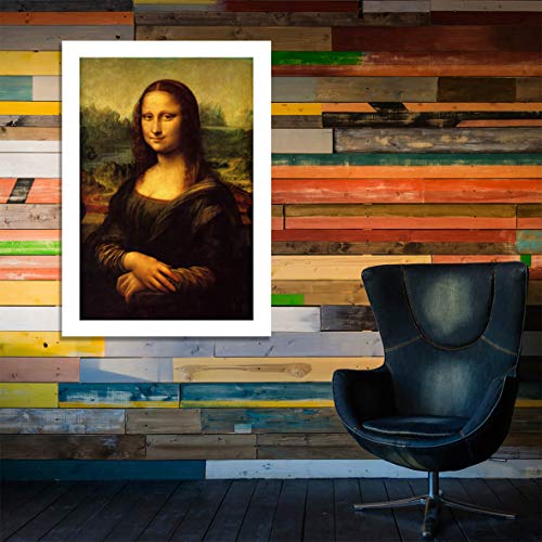 Mona Lisa de Leonardo Da Vinci : impression d'art petit modèle avec passe-partout