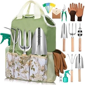 GardenTools Set of 12-Piece, Rust-P...