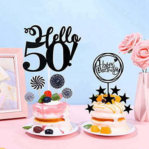 Conruich Topper di Compleanno 50 anni Uomini, Cake...