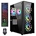 STGAubron Gaming PC Desktop Computer, Radeon RX 590 8G, Intel Core i7 up to 3.9G, 32GB RAM, 1TB SSD, WiFi 6, BT 5.0, RGB Fan x4, Windows 11 Home