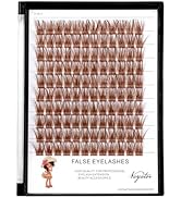 Vayator Color Lash Cluster Light Brown Dark Brown Black Brown Various Colored False Eyelashes Clu...