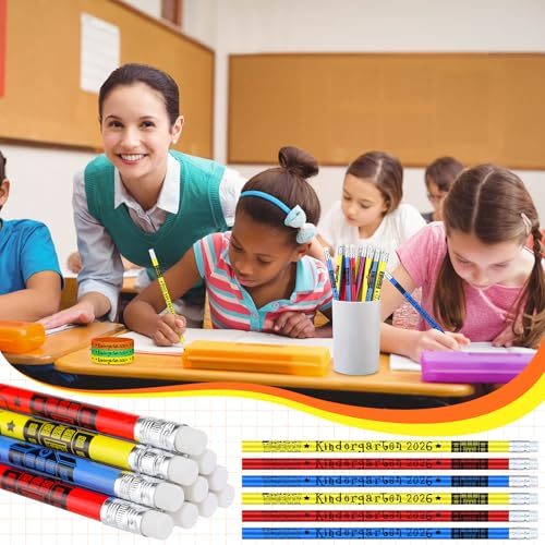 Juego 48 lápices de grafito multicolor con pulseras para jardín miniatura 6