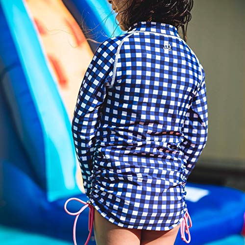 Image of SwimZip Girls' Long Sleeve Swim Dress Cover Up Swimsuit - UPF 50+ Sun Protection