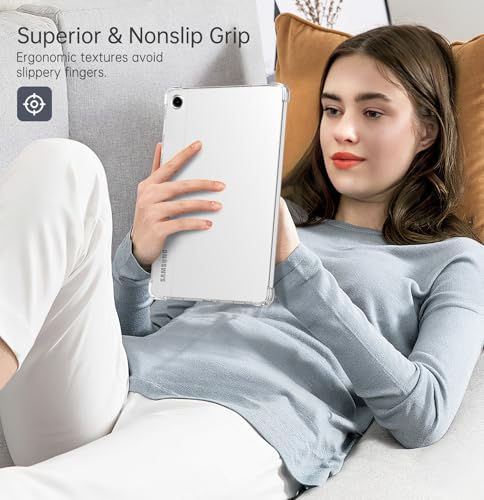 Image of MoKo Clear Case for Samsung Galaxy Tab A11+ 11'' 2025, Clear | for Samsung Galaxy Tab A11+ 2025 (SM-X230 /SM-X236 /SM-X238), Ultra Slim Soft Flexible Transparent TPU Skin Bumper Back Cover