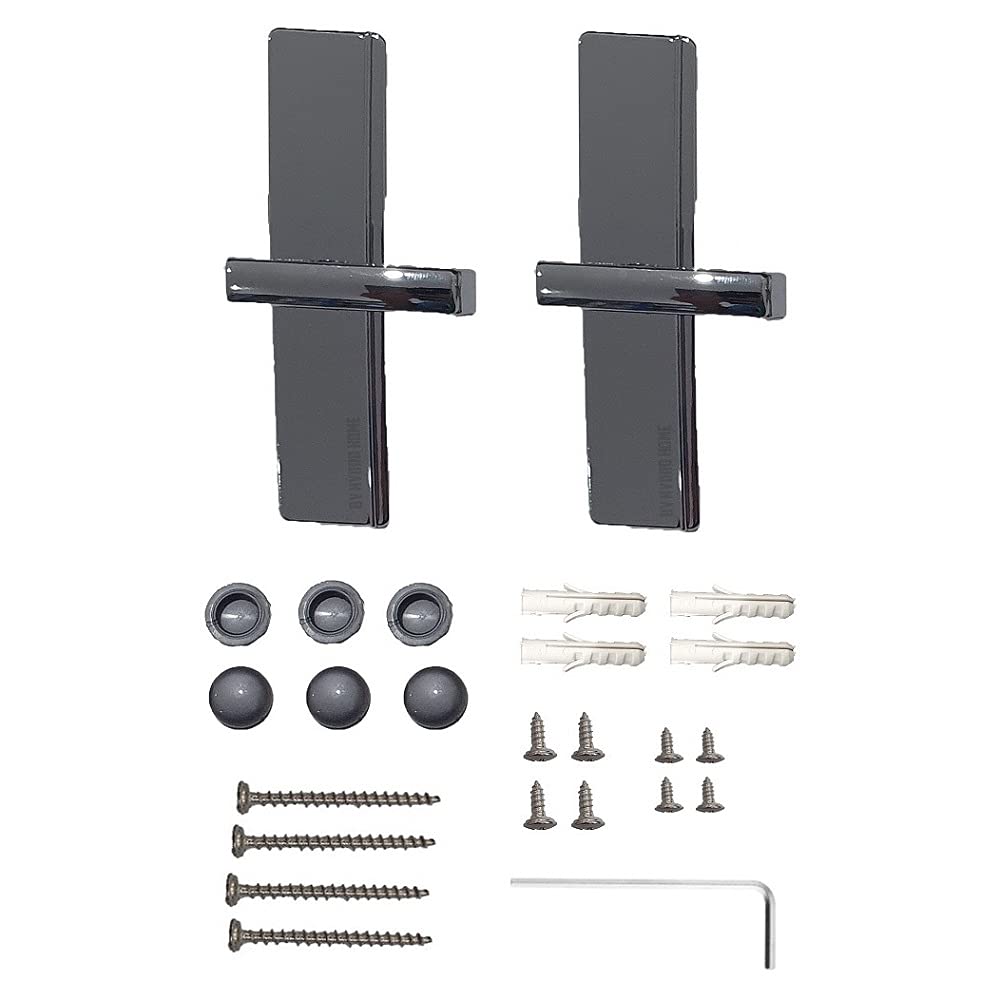 Rails de fixation Novellini Chrome Star R et joints de raccordement pour paroi de douche