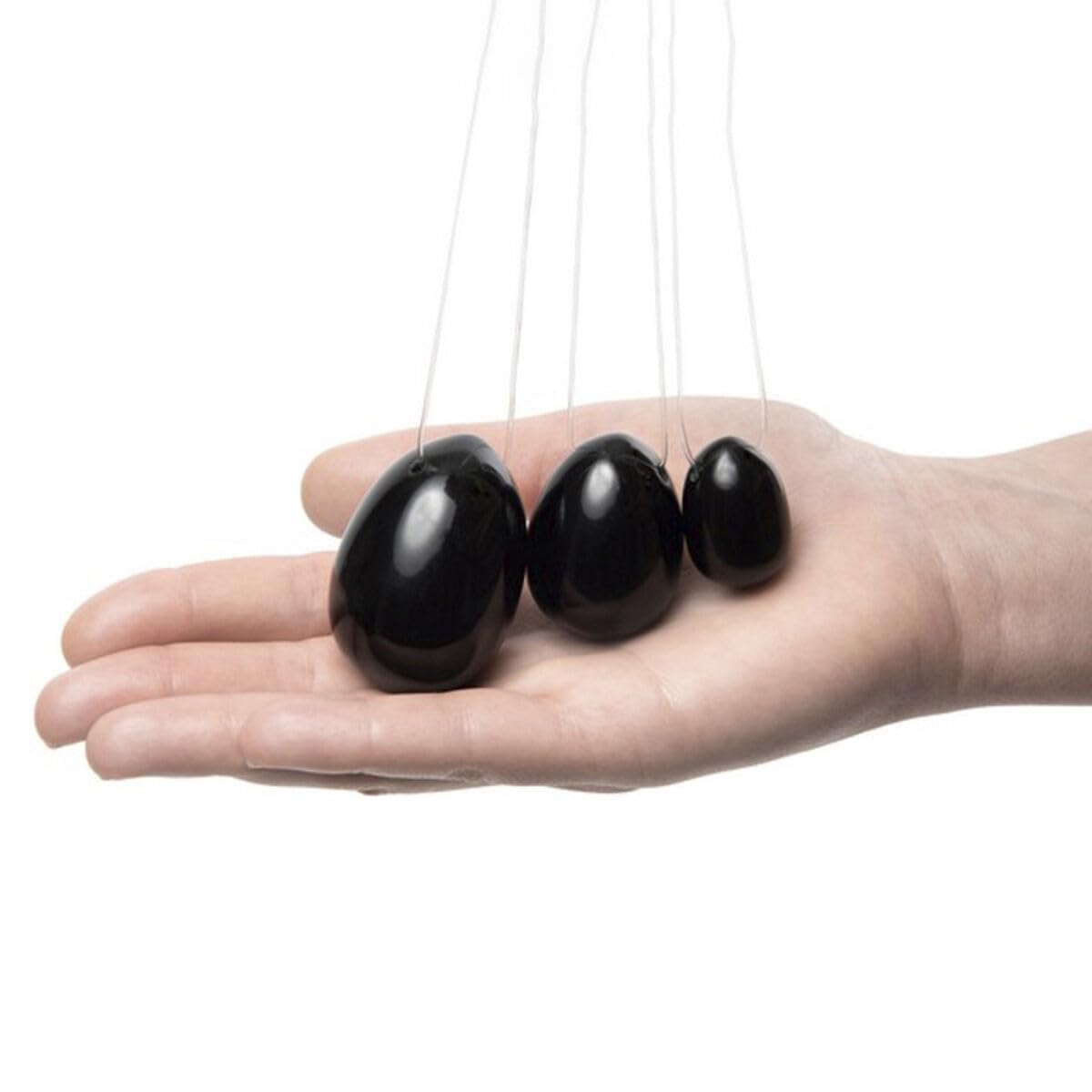 E29241 Yoni Egg Set Reiner Amethyst, 290 g