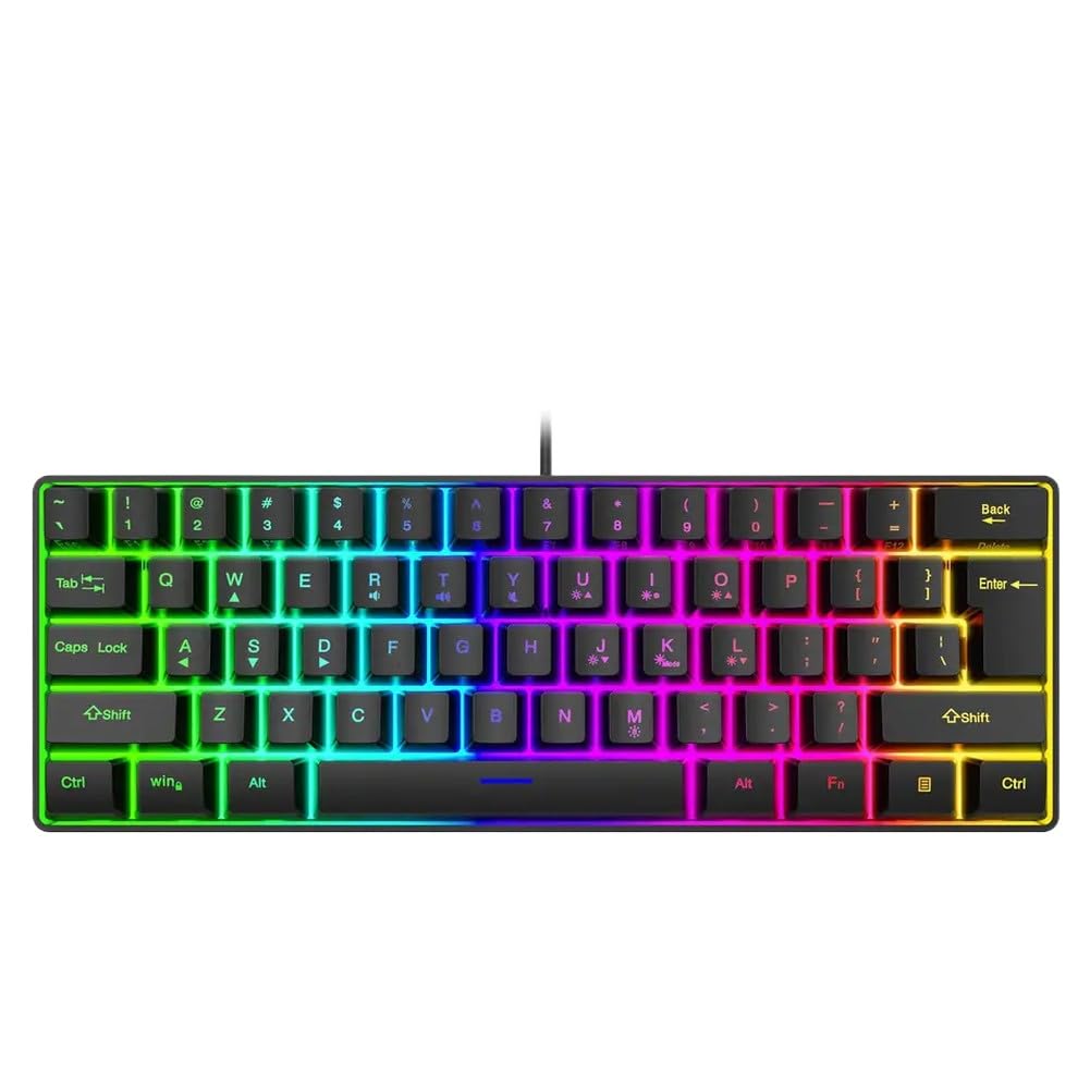 Clavier de jeu compact pour éviter les pannes d'eau avec sensation mécanique et RVB