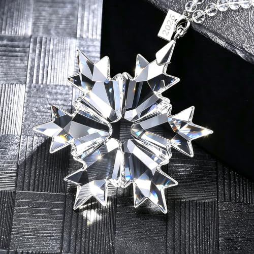 Crystal Snowflake Christmas Ornaments 2026, Beautiful Glass Star Ornaments — view 5
