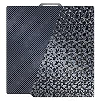 TIOPY PET(Carbon)+ PEO(Diamond) Bambulab Build Plate 257x257mm, 3D Doppelseitige Druck Federstahl für Bambu Lab X2D X1 X1C X1E P1P P1S P2S A1, 257x257mm Textured Druckplatte