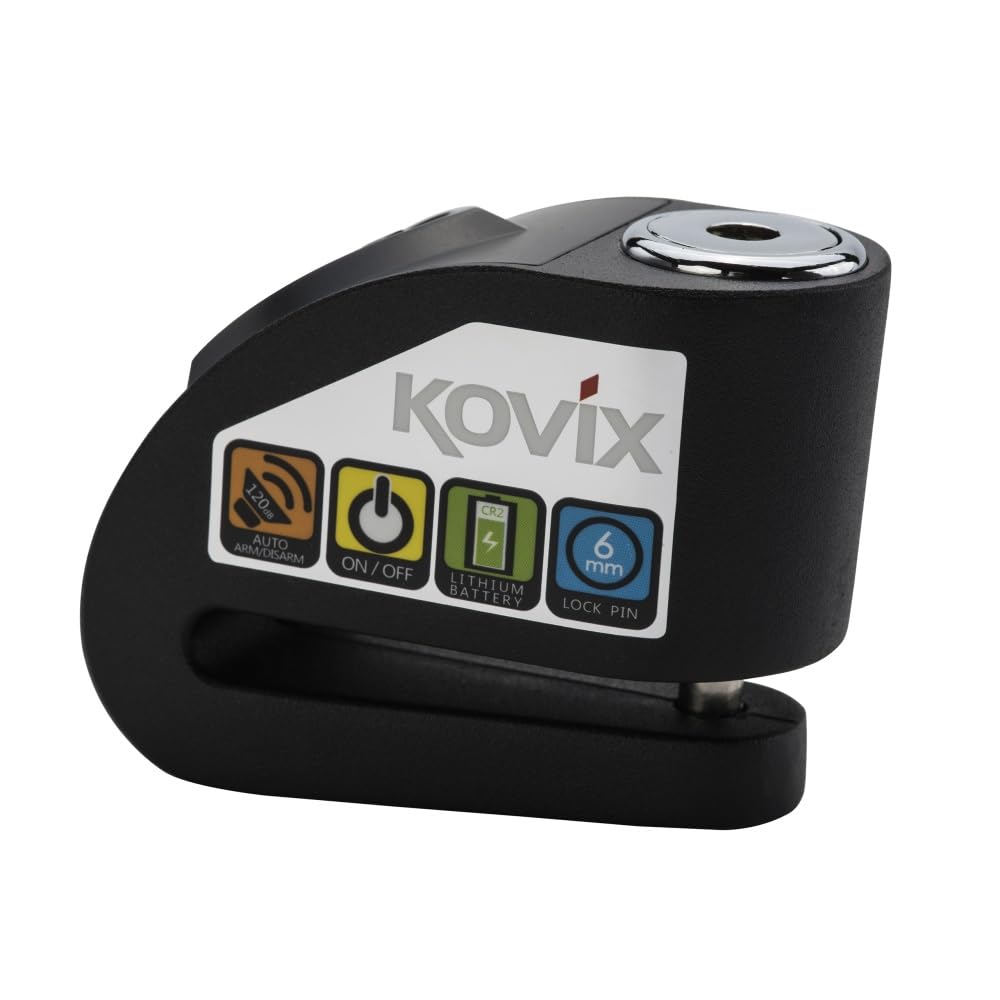 Kovix KD Series - BLOCCADISCO con Allarme 6MM KD6-BK