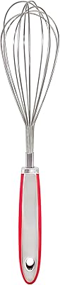 Stainless Steel Whisk, 12 Inch Whisks for Cooking, Whisking, Blending, Beating and Stirring, Enhanced Version Balloon Wire...