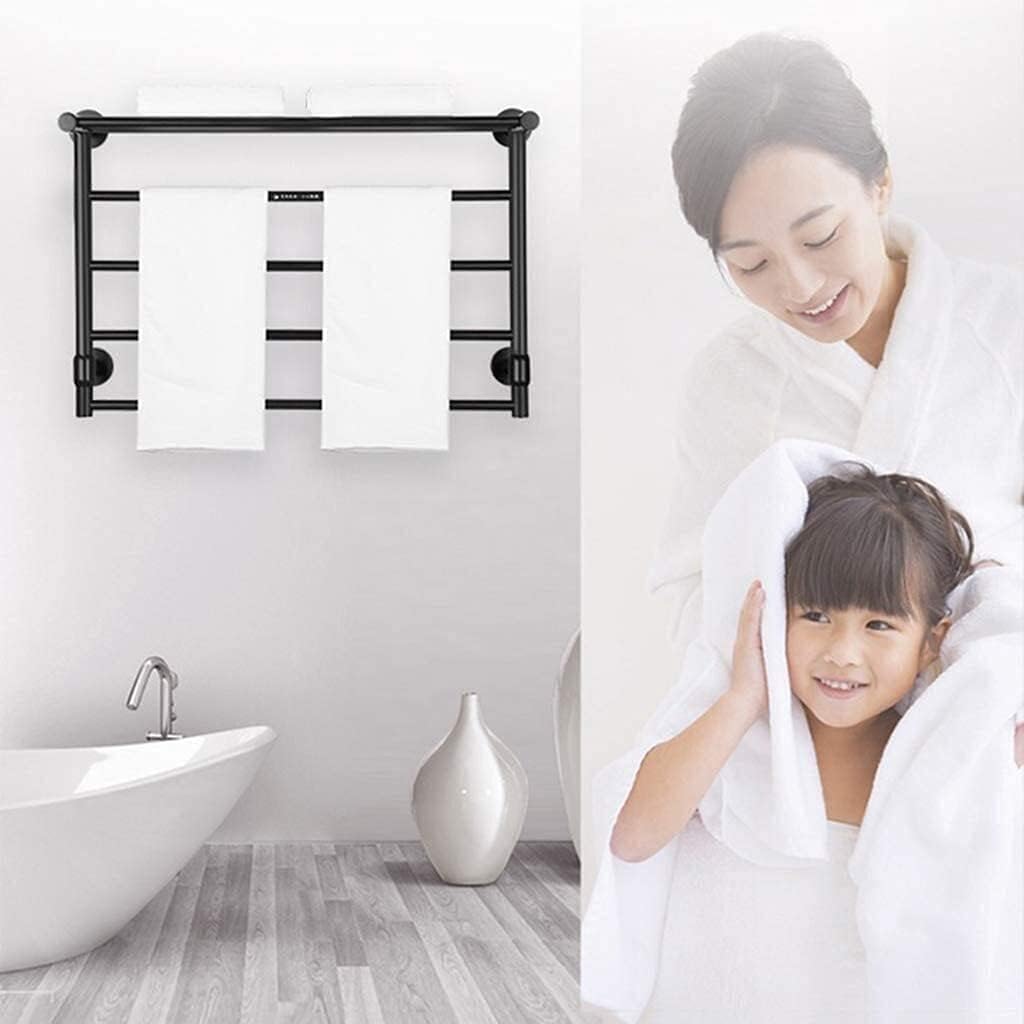 Towing Warmers 4 bar Aluminum Electric Towel Rack 620 * 430 x 230 mm Wall Mounted Drying Rack 45 W Heating Towel Rack Suitable for Bathroom and Laundry