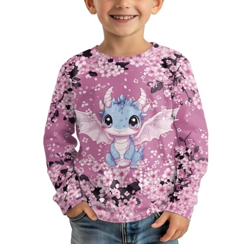 Image of Uourmeti Girls Graphic Tees Long Sleeve T Shirts for Teens Casual Tshirts Junior Sportswear Fall Tops