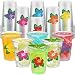 Maniaacer 48 Pcs Hawaii Luau Cups 12 oz Plastic Tropical Floral Cups Hawaiian Luau Party Disposable Cup Hawaii Hibiscus Beverage Drinking Cup for Hawaiian Tropical Pool Beach Birthday Party Supplies