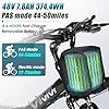 Vivi M026TGB Electric Bike 26" Electric Bike for Adults, Peak 750W Folding Electric Mountain Bike, 48V Removable Battery Ebike, 21 Speed System Electric Bicycle, Top 22 Mph, Up to 50 Miles, UL 2849 #3