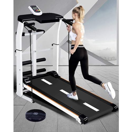 Image of Treadmills, Home Folding Mechanical Treadmill LED Display Multi-Function Shock Absorption Mute Treadmill Walking Machine Walking Machine Fitness Equipment
