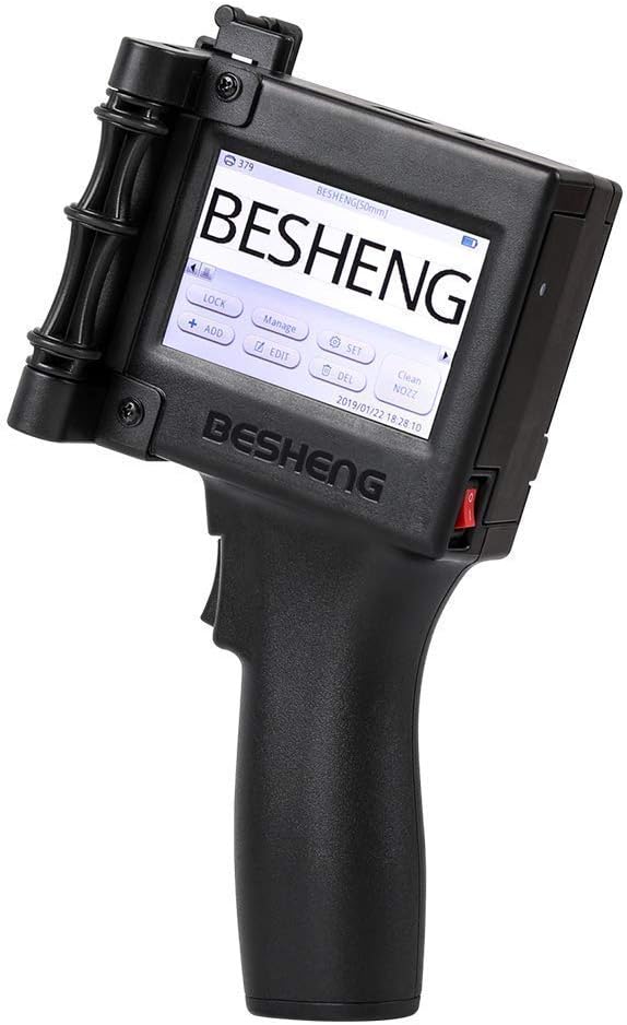 Portable Intelligent High Definition Handheld Inkjet Printer, Inkjet Code Printer,Label Printer,LED Screen Display Inkjet Coding Machine for Trademark,Logo,Graphic,Date Coder,Label etc