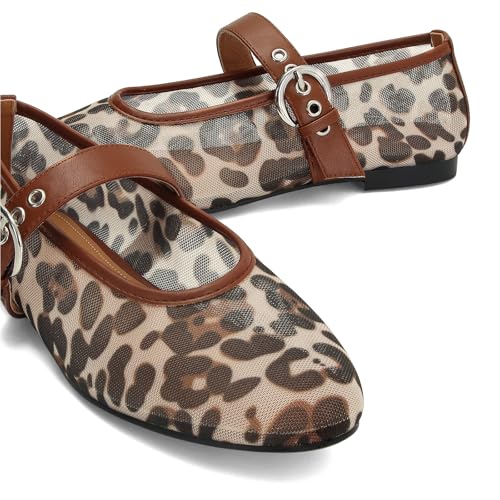 Dsevht Mesh Ballet Flats Shoes for Women Slip On Ballerina Shoes Round Toe Comfortable Casual Work Dress Flats Shoes3