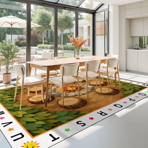 Tapete infantil lavable 8x10 ft con respaldo antideslizante miniatura 5
