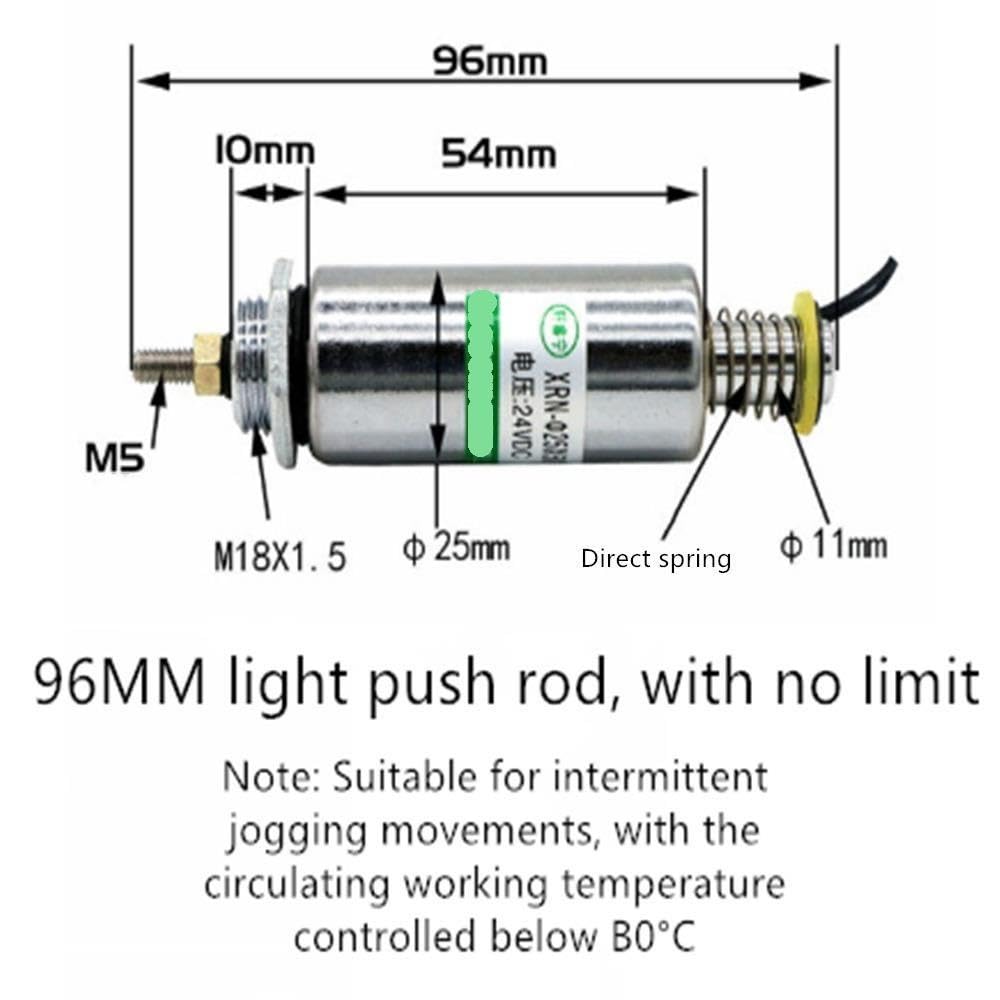 Électro-Aimant Push-Pull XRN-25 × 50TL 12/24 V, diamètre 25 mm, Course 50 mm(6V)